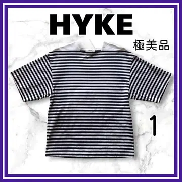 새상품급 HYKE 하이크 T셔츠 보더 보트넥 네이비 1