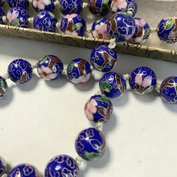 경태람 칠보 세공 유선 칠보 목걸이