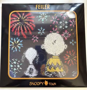 새상품 미사용 FEILER 페이러 스누피타운 콜라보 손수건 불꽃놀이