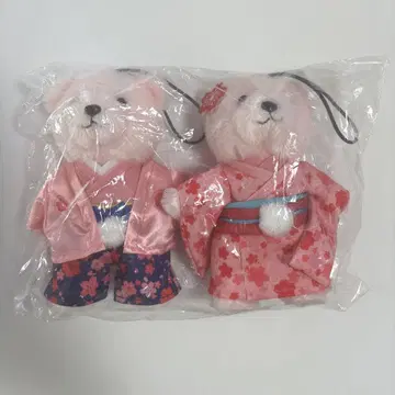 ANA 오리지널 꽃놀이 베어 마스코트 핑크 곰 봉제 인형
