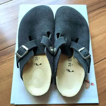 BIRKENSTOCK 네이비 스웨이드 BOSTON 36