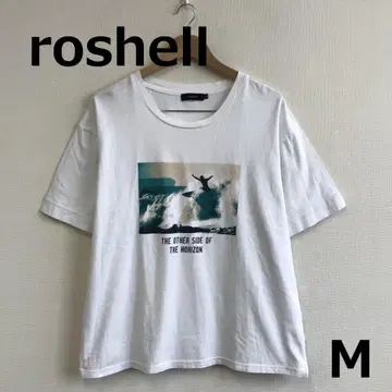 A0901A08 [ roshell ] 프린트 반팔 T셔츠