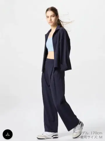 택 포함 UNIQLO 울트라 스트레치 액티브 와이드 팬츠 M