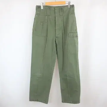 60s VINTAGE 벨기에군 리메이크 센터 심 필드 팬츠