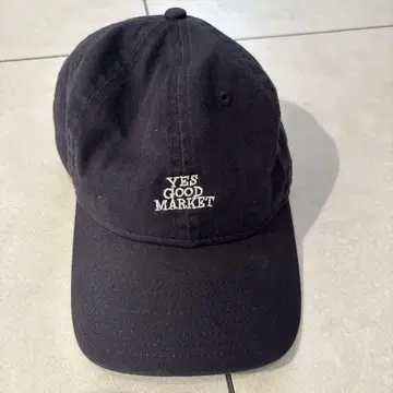 새상품급 YES GOOD MARKET 네이비 캡