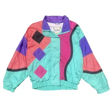 USED/VINTAGE 멀티 컬러 자켓 점퍼 KUMA
