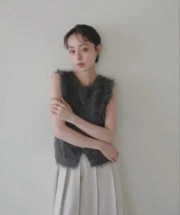 LIAN 페더 니트 베스트