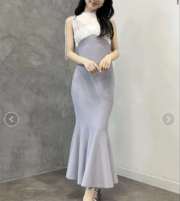 eimy istoire 레이스 레이어드 머메이드 니트 원피스