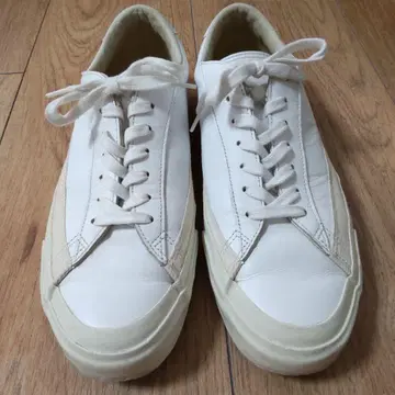 ASAHI - BELTED LOW LEATHER - WHITE 26.0