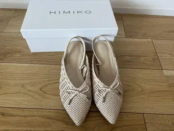 히미코 아이보리 샌들 25.0cm