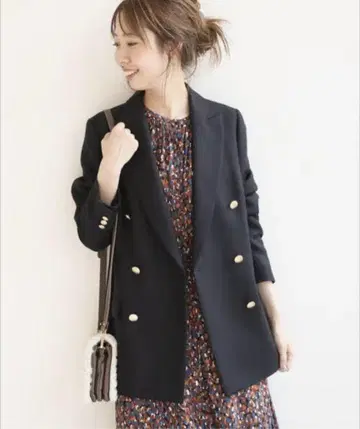 19AW Spick & Span 삭소니 피크드 칼라 자켓