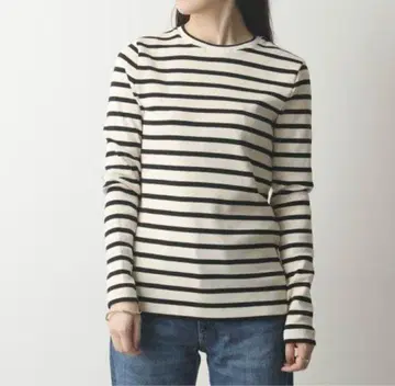 JIL SANDER 질 샌더 보더 긴팔 T셔츠 니트