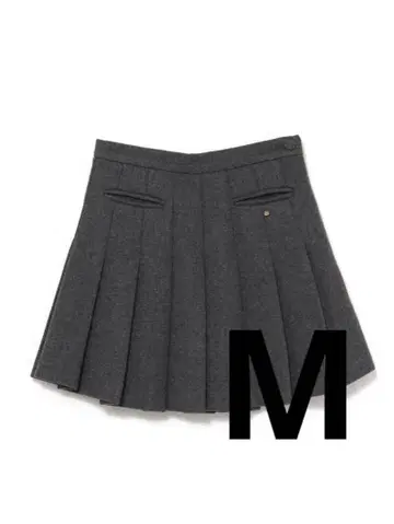 Zoey pleats mini skirt gray