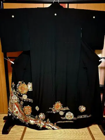 블랙 전통 예복 기모노 저렴하게