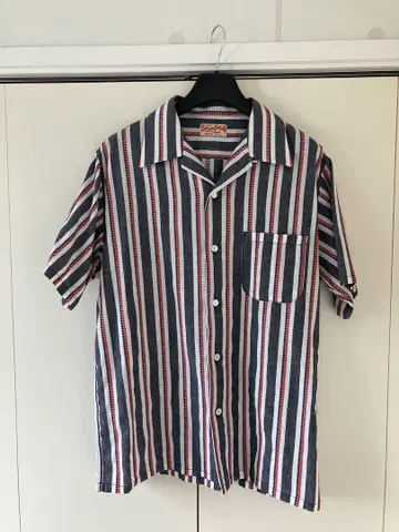 슈가케인 HEART STRIPE OPEN SHIRT