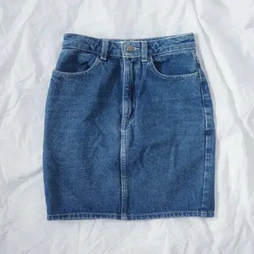 아메리칸 어패럴 데님 타이트 스커트 American apparel