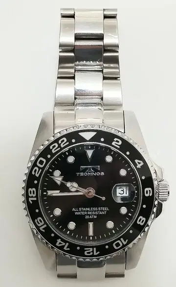 [ 새상품급 ] TECHNOS ( 테크노스 ) GMT 손목시계 T2134