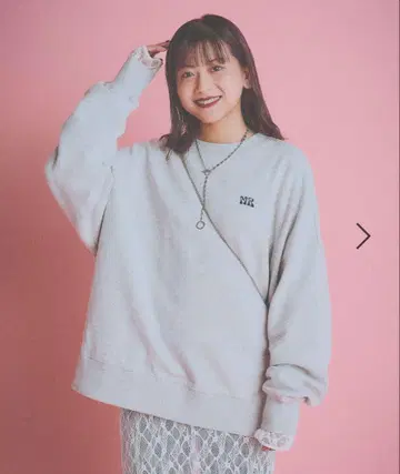 지나시스 [ MIKU 기획 ] logo sweat 맨투맨 그레이