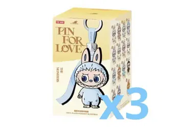 러브브 PIN FOR LOVE 봉제 인형 펜던트 (A-M) 피스 3개