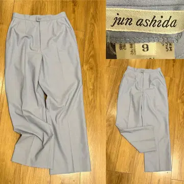 jun ashida 아시다 준 와이드 스트레치 팬츠 스카이블루 M