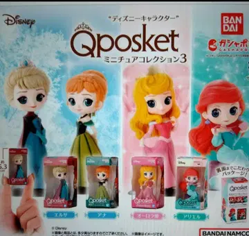 디즈니 캐릭터 Qposket 미니어처 컬렉션 3 전 4종