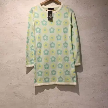 [ 미사용 택 포함 ] MARY QUANT 마리콴트 꽃무늬 니트 원피스
