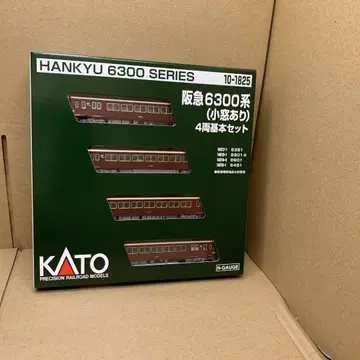 새상품 KATO N 게이지 한큐 6300계 소창 있음 4량 기본 세트