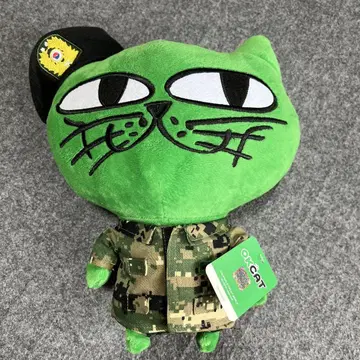 태균 2PMOK CAT 봉제 인형 카모플라쥬 자켓 약 30cm