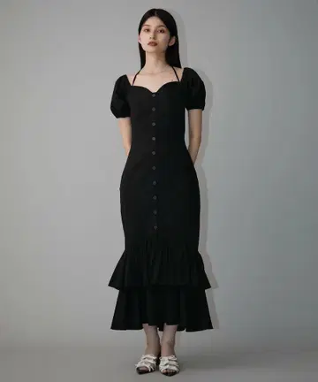 에이미 이스트 월 eimy istoire 오프숄더 머메이드 원피스
