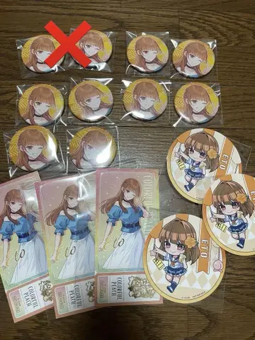 컬러풀 피치 도쿄돔 시티 에토 캔뱃지 티켓풍 카드 코스터