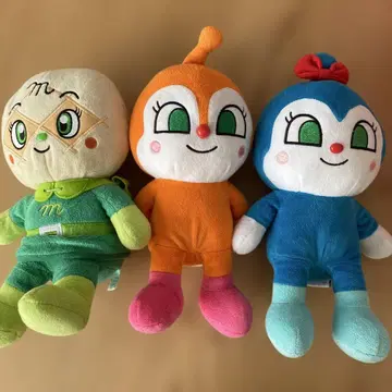 호빵맨 봉제 인형 3체 세트
