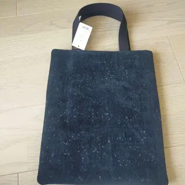 택 포함 미사용 새상품 FEILER 라메 장식 토트백 블랙