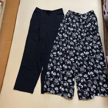 GU 슬랙스 L 꽃무늬 팬츠 M 2