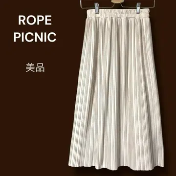 ROPE PICNIC 새상품급 롱 아코디언 플리츠 스커트 안감 있음 M