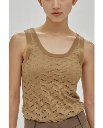 TODAYFUL Jacquard Sheer Tanktop