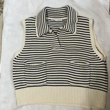 ZARA 코튼 베스트 루즈한 사이즈