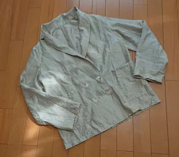 디스코트 더블 브레스트 테일러드 자켓 베이지