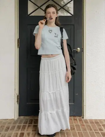 [ 완판 ] ALLISON BRWON GARDEN TIERED SKIRT