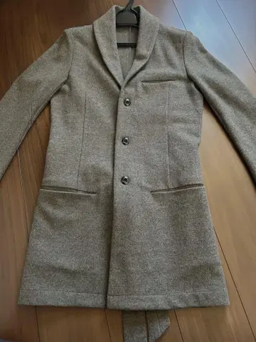 어태치먼트 캐시미어 혼방 울 코트