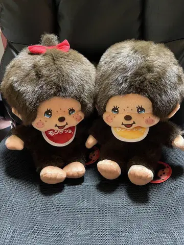 레트로 몽치치 봉제 인형 2종 세트입니다.