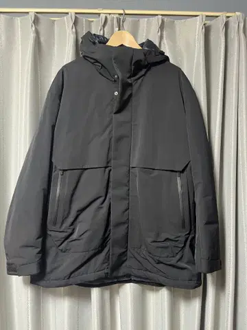 UNIQLO +J 하이브리드 다운 오버사이즈 파카 XL 블랙