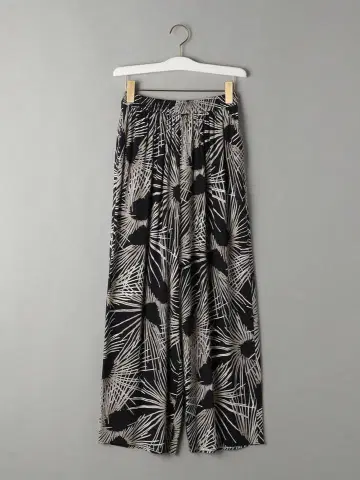 BEAUTY&YOUTH 야자수 잎 무늬 와이드 팬츠 S