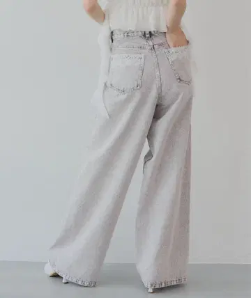 Chico 포켓 레이스 와이드 데님