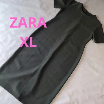 [새상품급] ZARA XL 다크 그린 반팔 롱 원피스