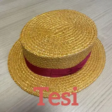 [새상품]Tesi 테시 캉캉 모자 밀짚모자 고급 HAT 햇 orange