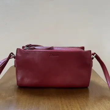 Dakota 빨간색 가죽 숄더백