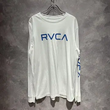 무료배송 미사용 새상품 택 포함 RVCA 루카 로고 프린트 롱T