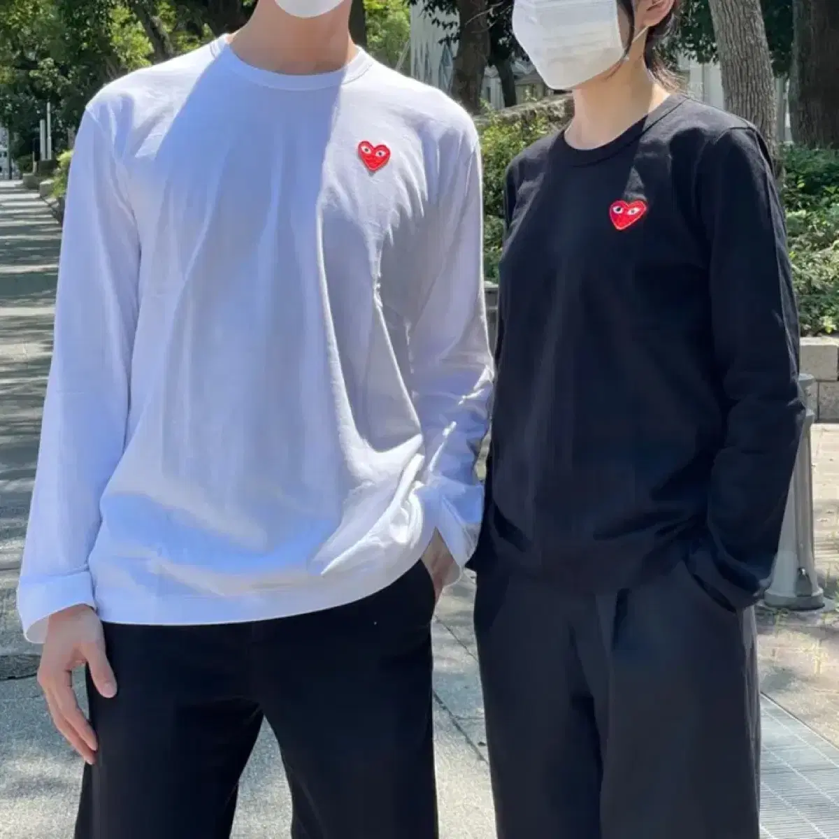 Genuine Product Free Shipping Comme des Garçons Red Emblem Long Sleeve