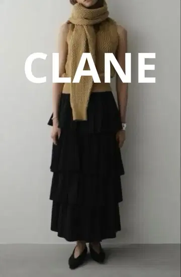 [ CLANE ] frill tiered skirt