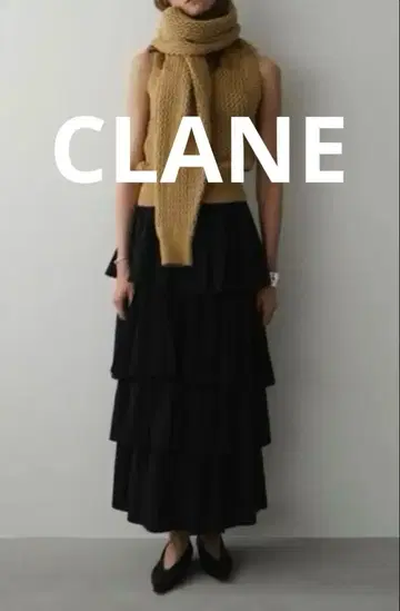[ CLANE ] frill tiered skirt